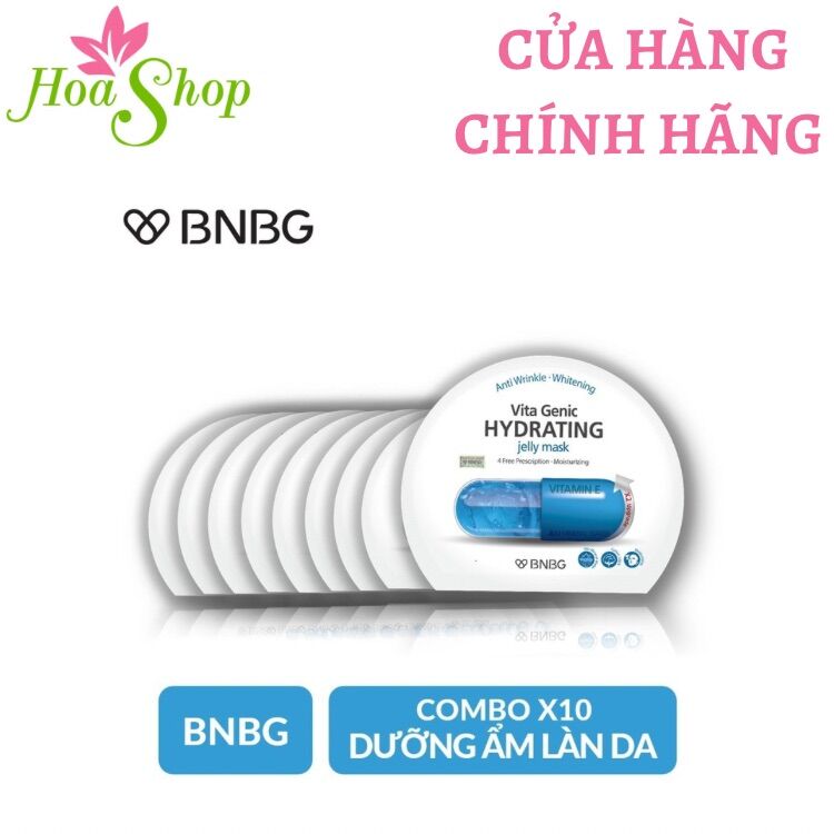Combo 10 mặt nạ dưỡng ẩm cho da BNBG Hydrating Vita Genic Jelly Mask 30mlx10