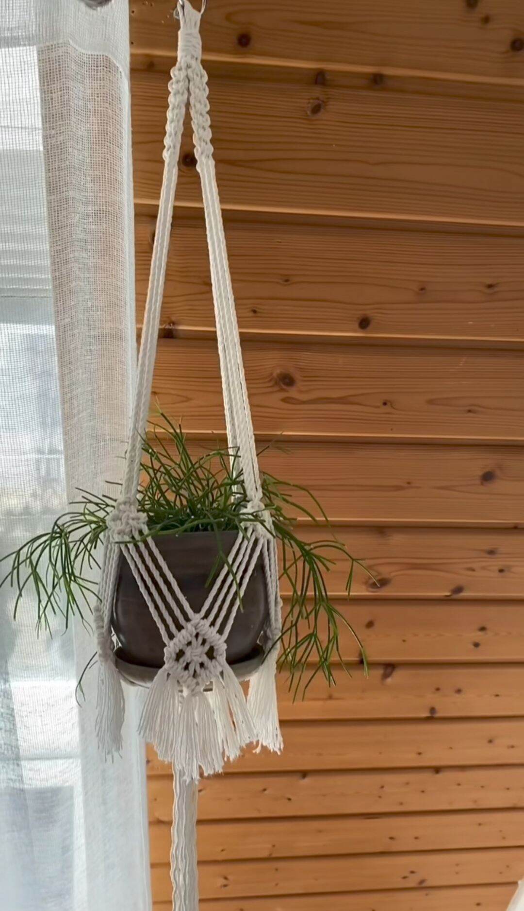 dây treo chậu hoa cây cảnh tết macrame độc đáo