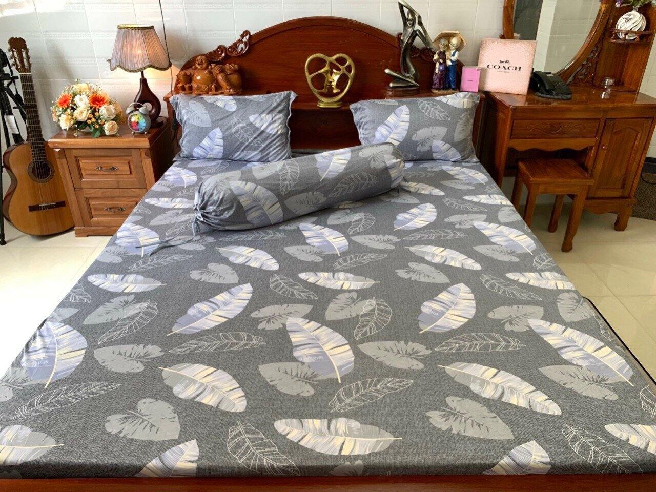 drap thun hàn quốc, bộ ga 4 món không mền
