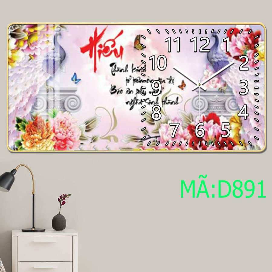 Tranh Đồng Hồ Tráng Gương