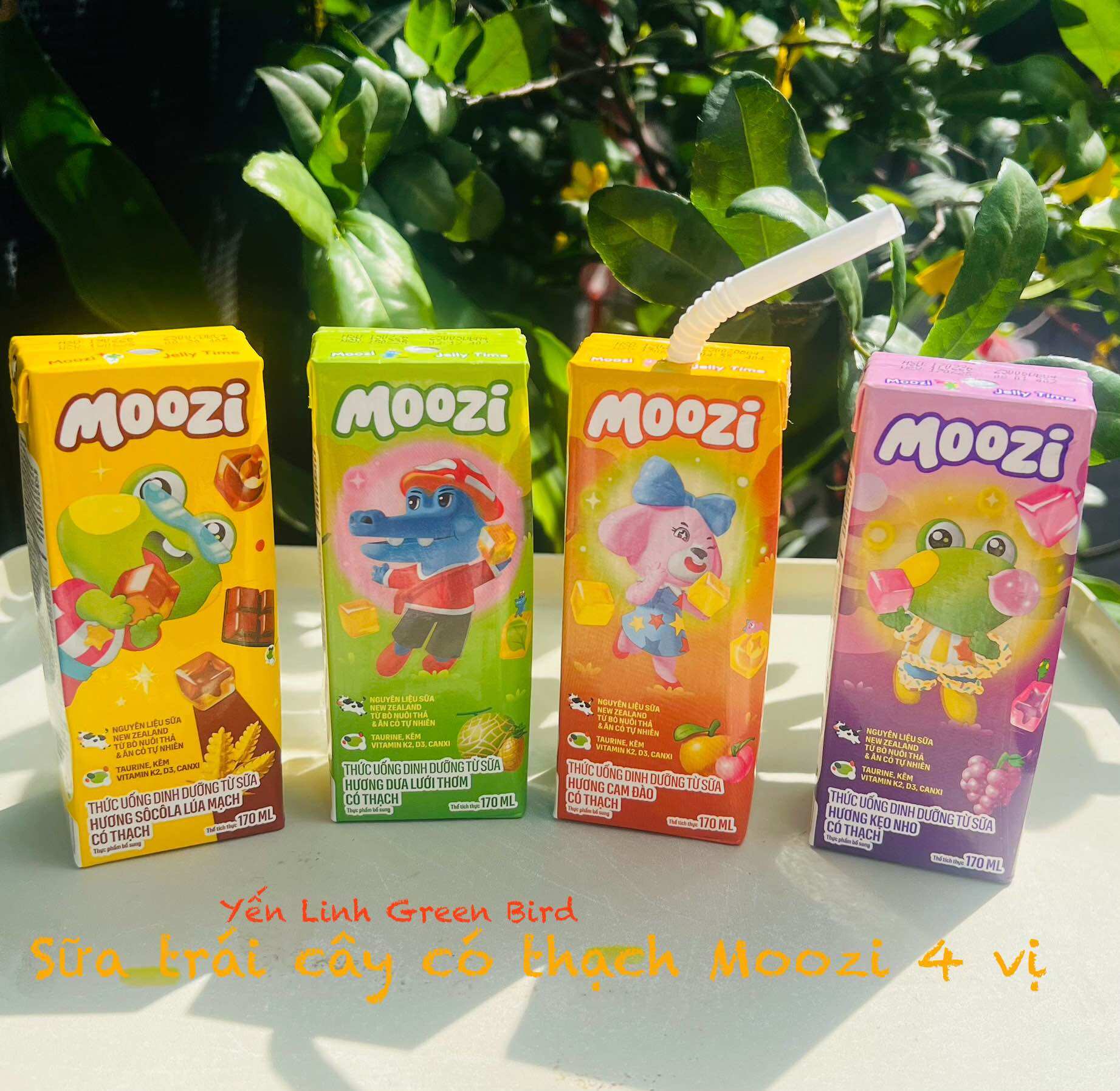 Lốc 4 hộp sữa thạch trái cây Moozi có 4 vị (4 hộp x 170ml) - 3