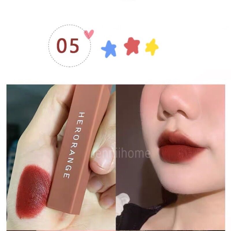Son lì HEORANGE son kem siêu mềm mịn
