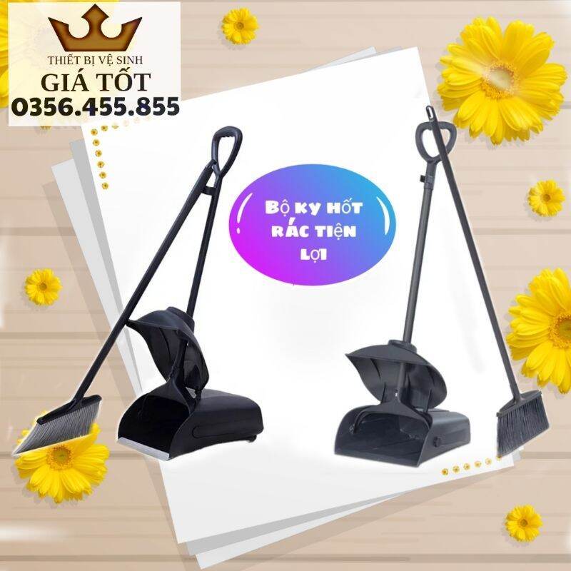 Bộ ky hốt rác có nắp đậy tiện lợi