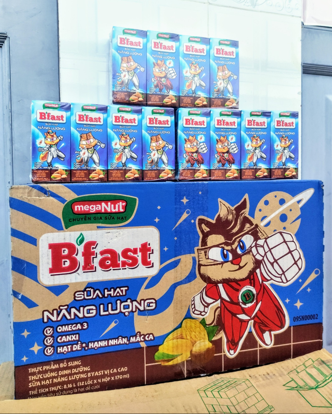 Sữa Hạt Năng Lượng B'fast Làm Từ Hạt Cao Cấp Không Lo Bị Nóng (48Hộp x 170ML) SHOP GIAO DATE MỚI