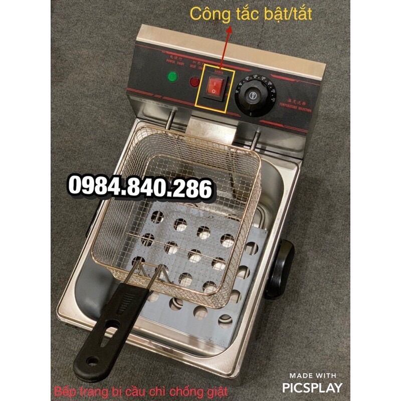 Bếp chiên nhúng điện cao cấp Eton có cầu chì chống giật