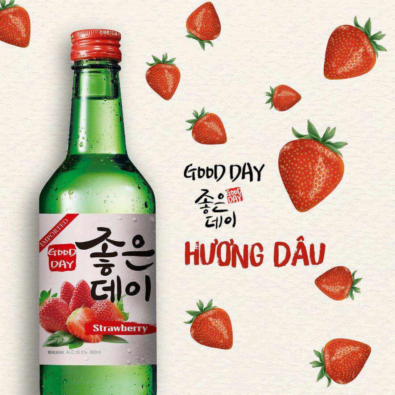 Soju Hàn Quốc hương vị Đào, Táo, Dâu, Nho, Việt quất (sochu) 🍑🍏🍓🍇🫐🍒