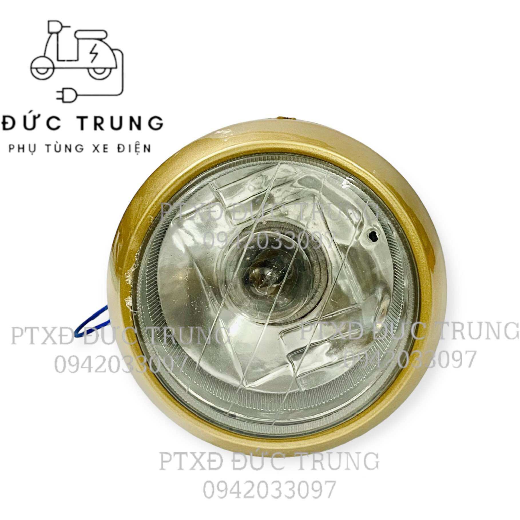 Đầu đèn pha xe điện 133S có báo pin