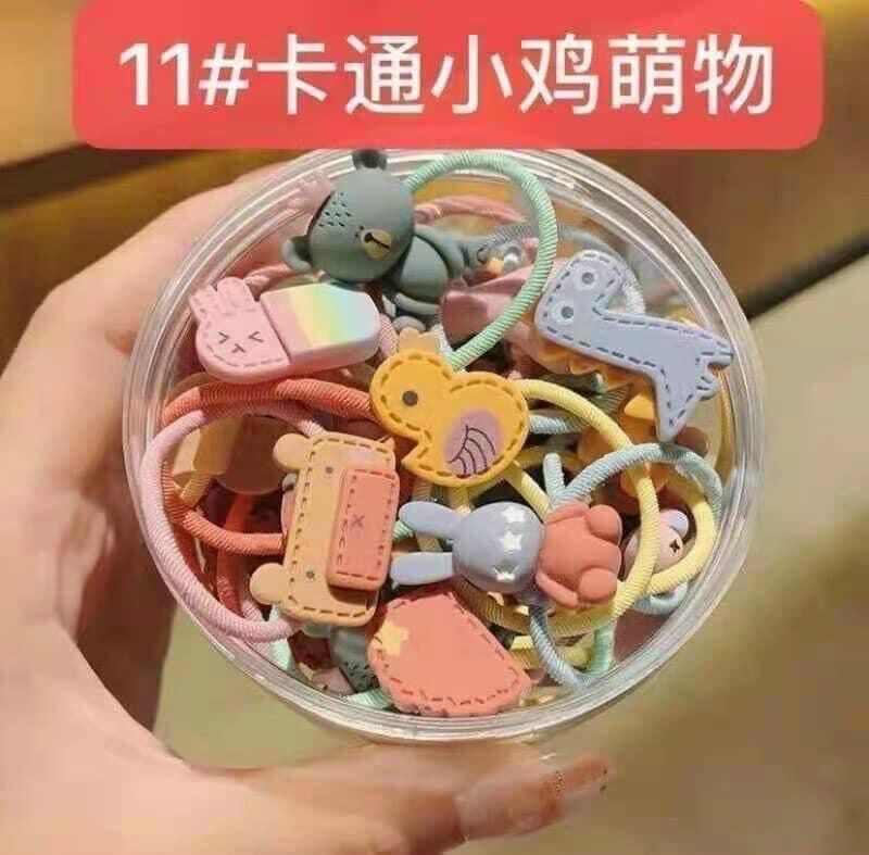 Hộp dây buộc tóc 30 chi tiết