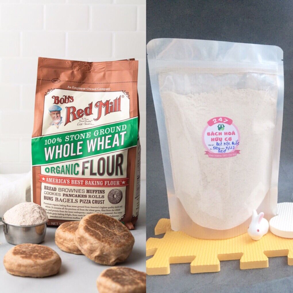 Bột mì nguyên cám hữu cơ bob’s red mill - date 7/2023