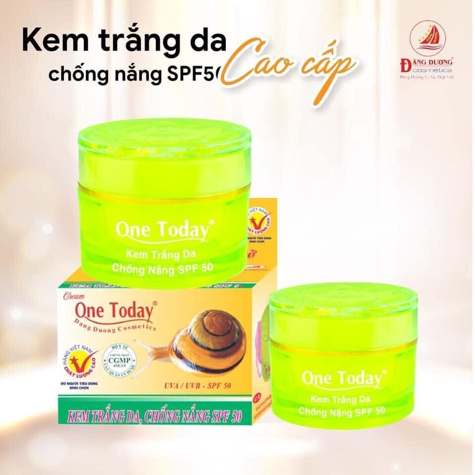 Kem one today đăng dương trắng da & chống nắng spf50
