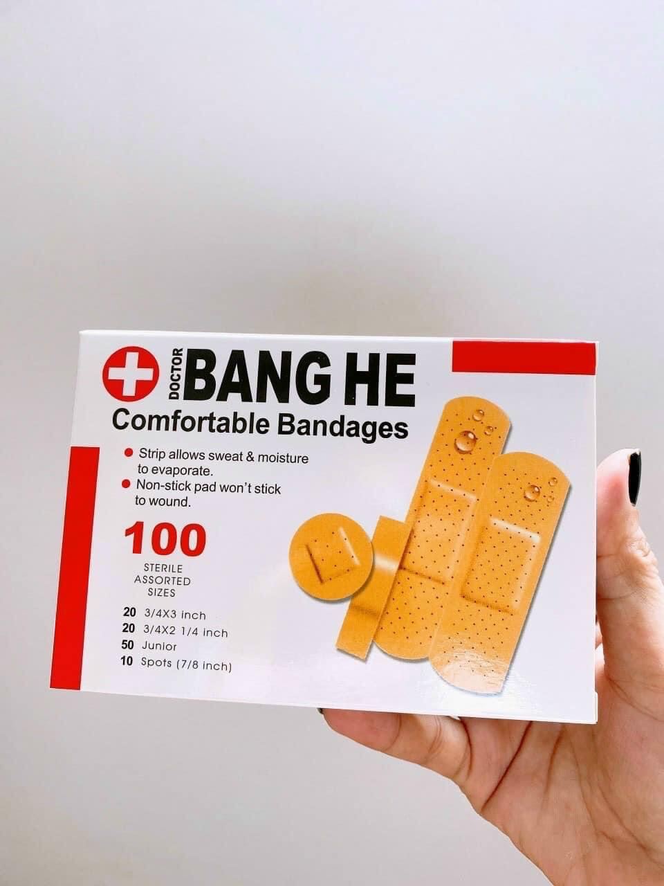 Băng keo cá nhân hộp 100 cái