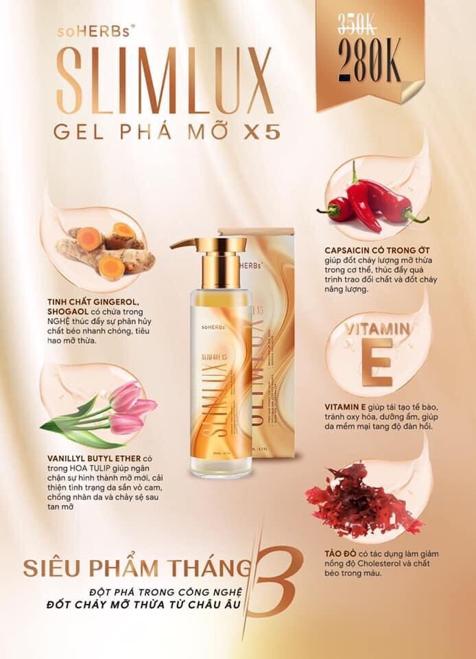 Gel Tan Mỡ Slimlux X5