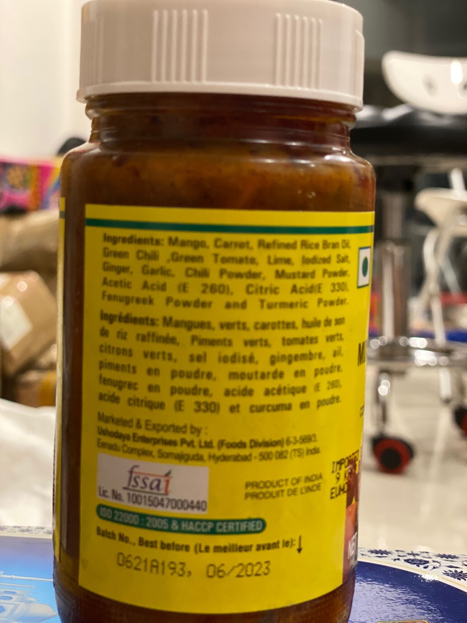 Mixed Vegetable Pickle . Rau củ ngâm chua Ấn Độ