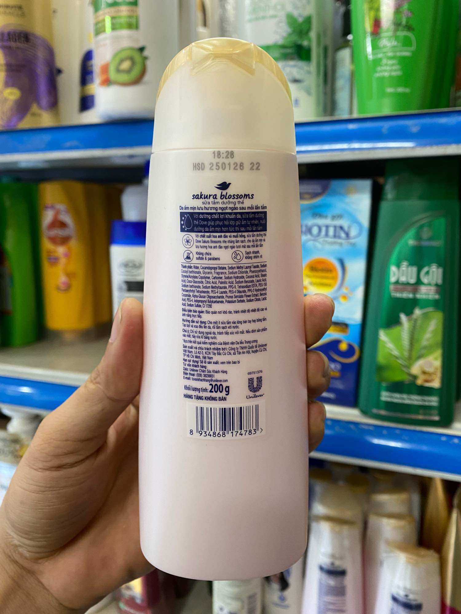 Sữa Tắm Dưỡng Thể Dove  200g