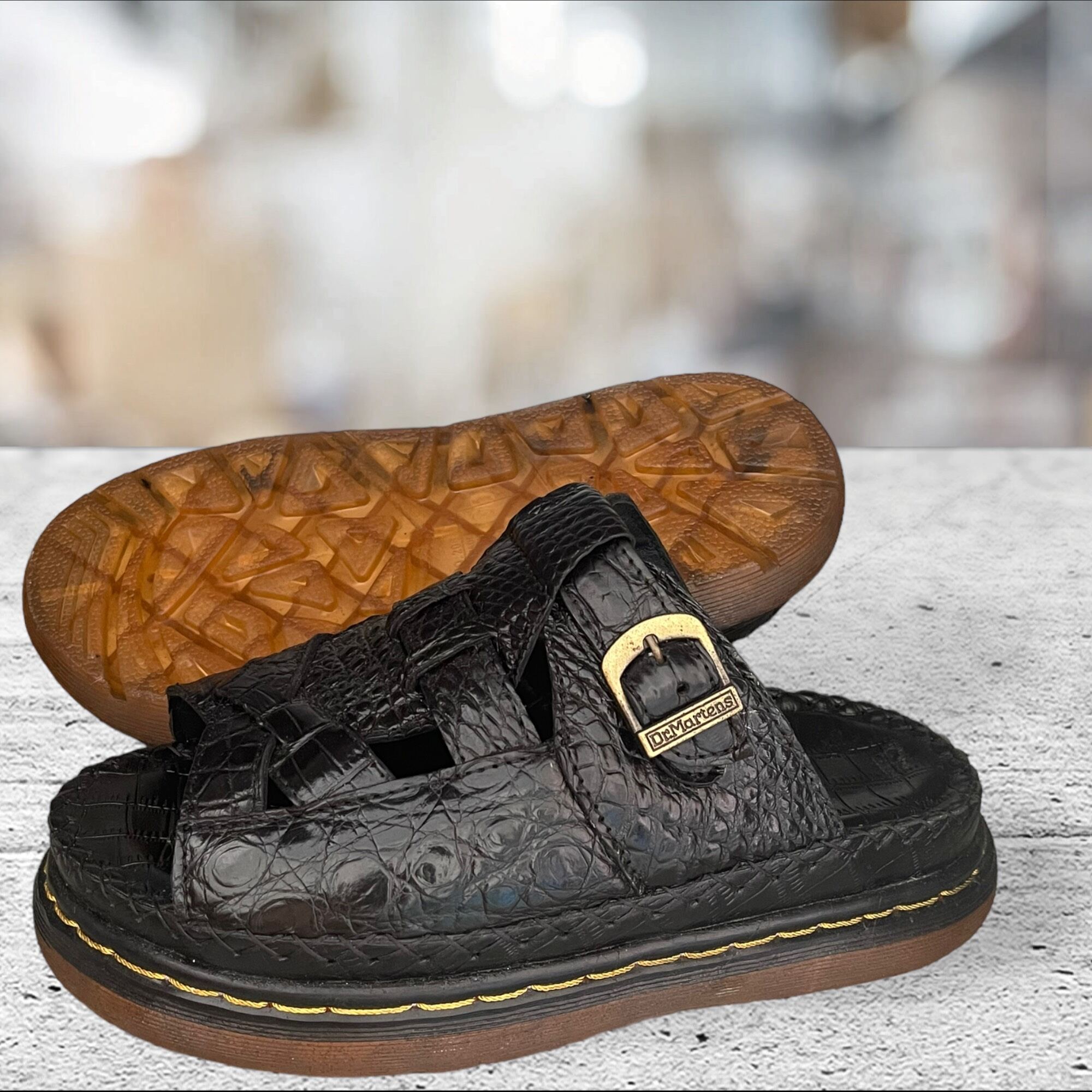 Doctor Men's Slippers in Genuine Crocodile Leather