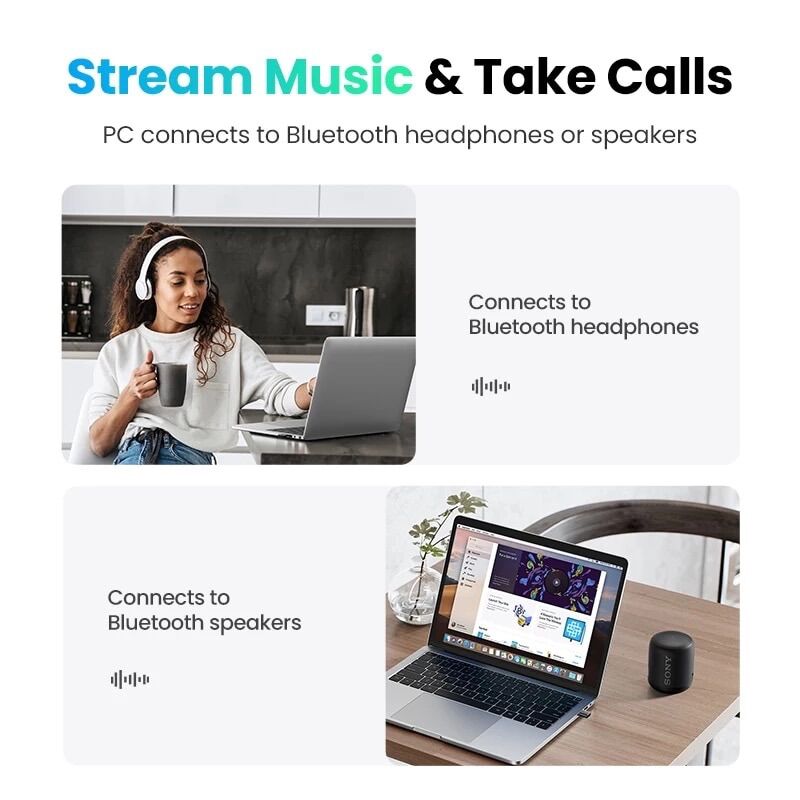 USB Bluetooth 5.0 -5.3 chính hãng Ugreen