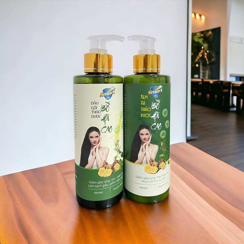 Bộ đôi dầu gội thảo dược bồ hà cao điền , chăm sóc