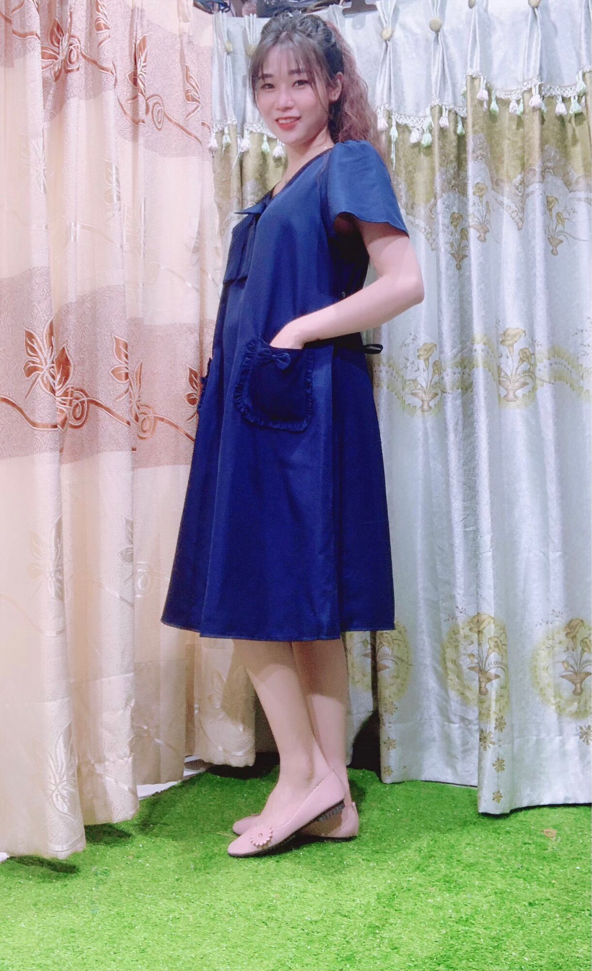 Đầm Bầu suông Hai túi Size 45 đến 60kg