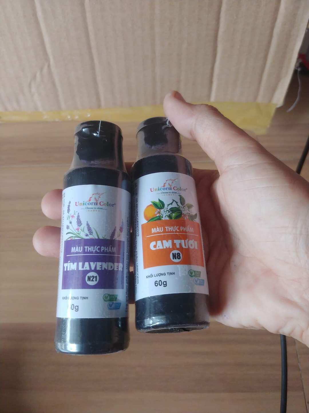 set 8 màu thực phẩm chai 60g