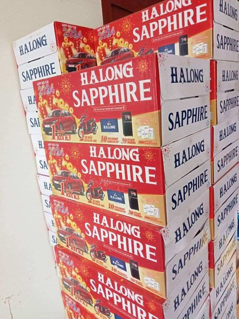 THÙNG BIA HẠ LONG SAPHIRE 24 LON