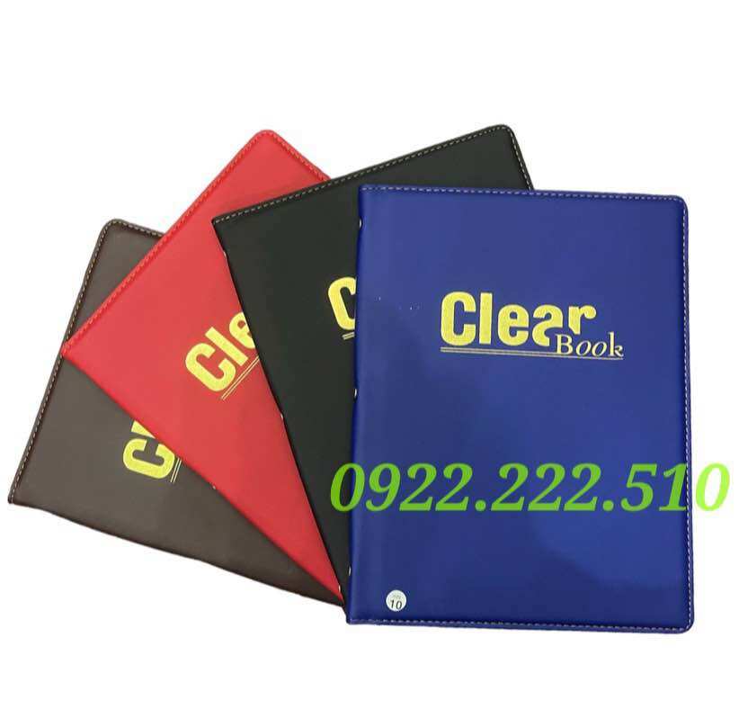 Leather Covered Book of 20 Leaflets A4