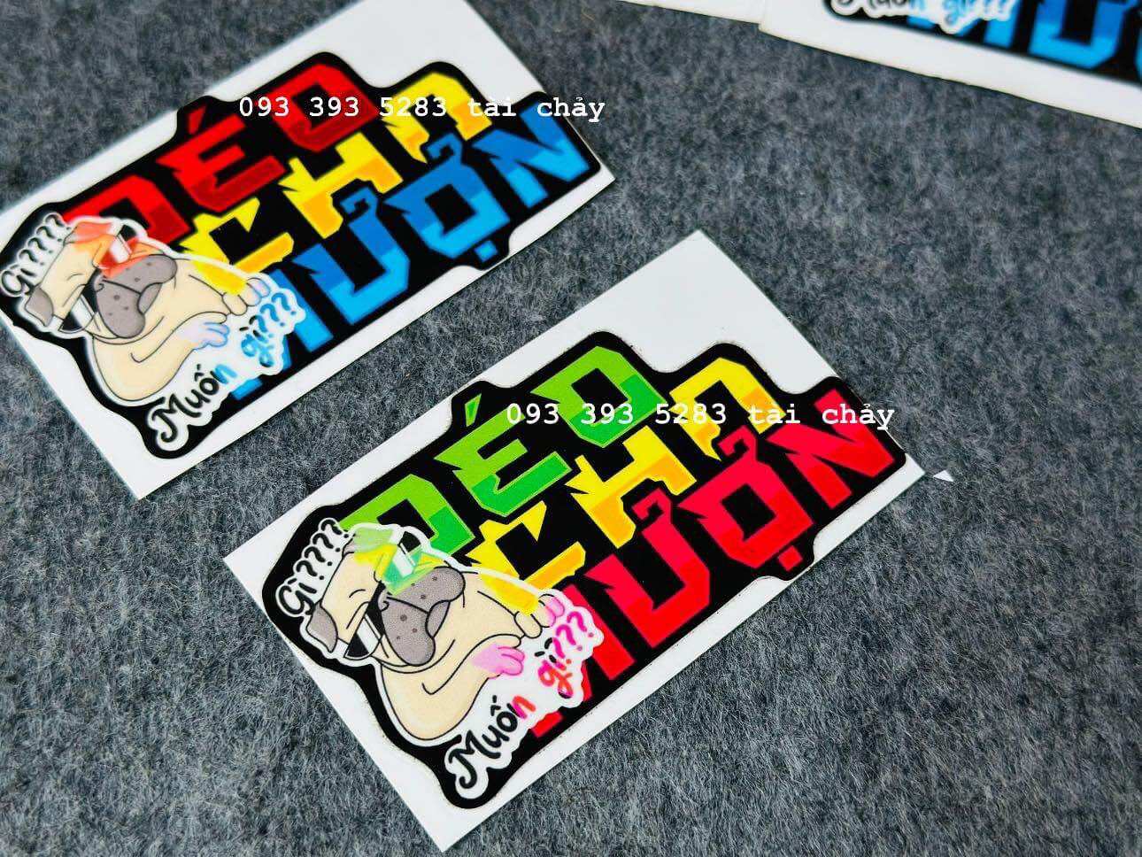 [ 1 MIẾNG ] TEM STICKER " ĐEO CHO MƯỢN " VER 2 DÁN TRANG TRÍ XE