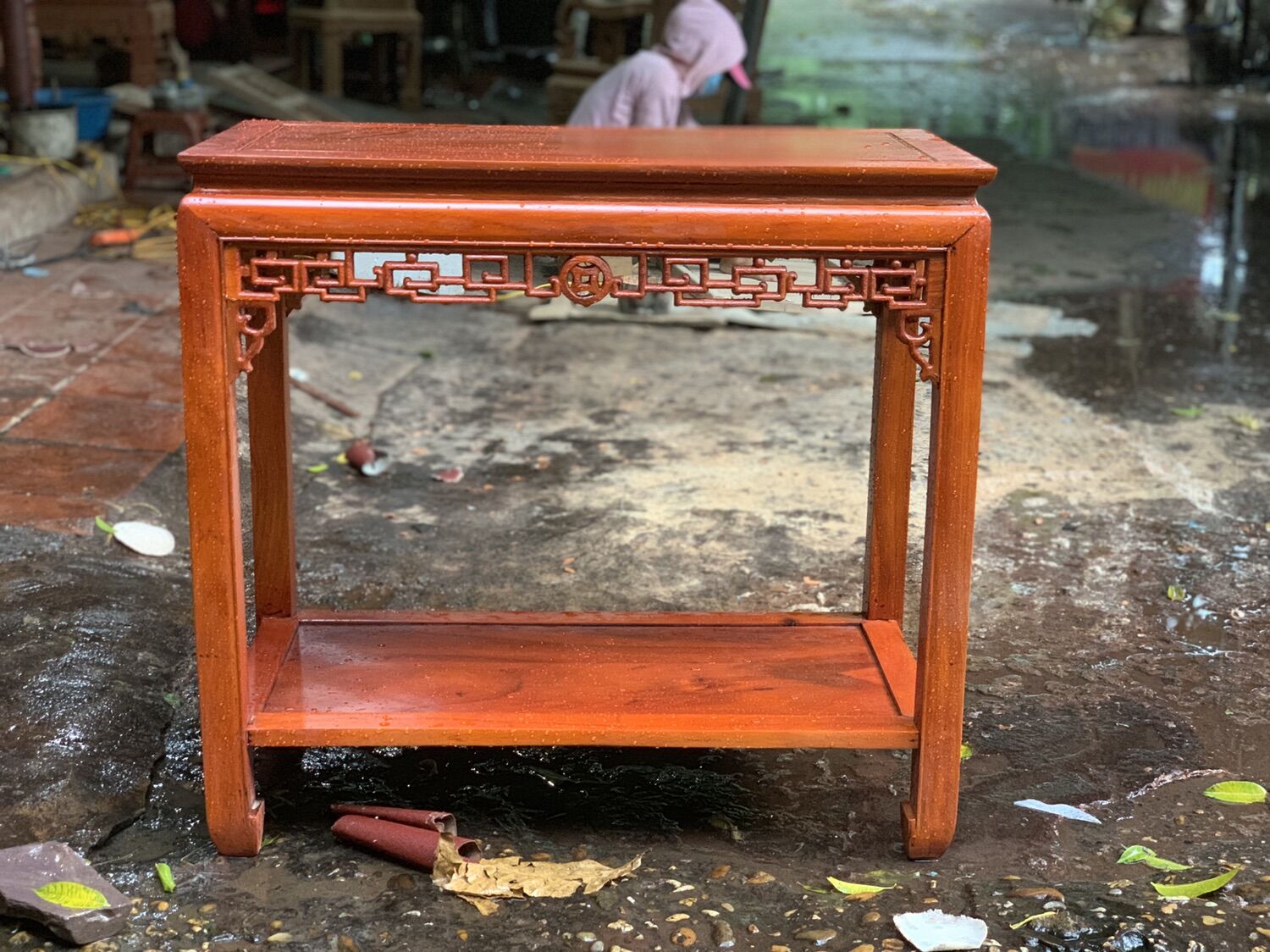 Đôn chữ nhật (mặt 40x80 cao 80) gỗ gõ