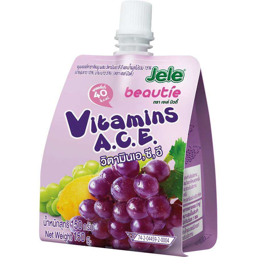Nước ép trái cây thạch Vitamin Jele Beautie Thái Lan 150g