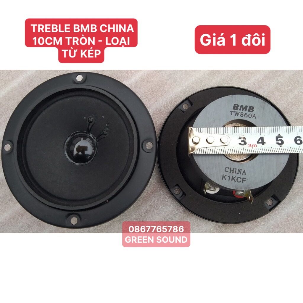 2 loa treble bmb china 10cm tròn - loại từ kép