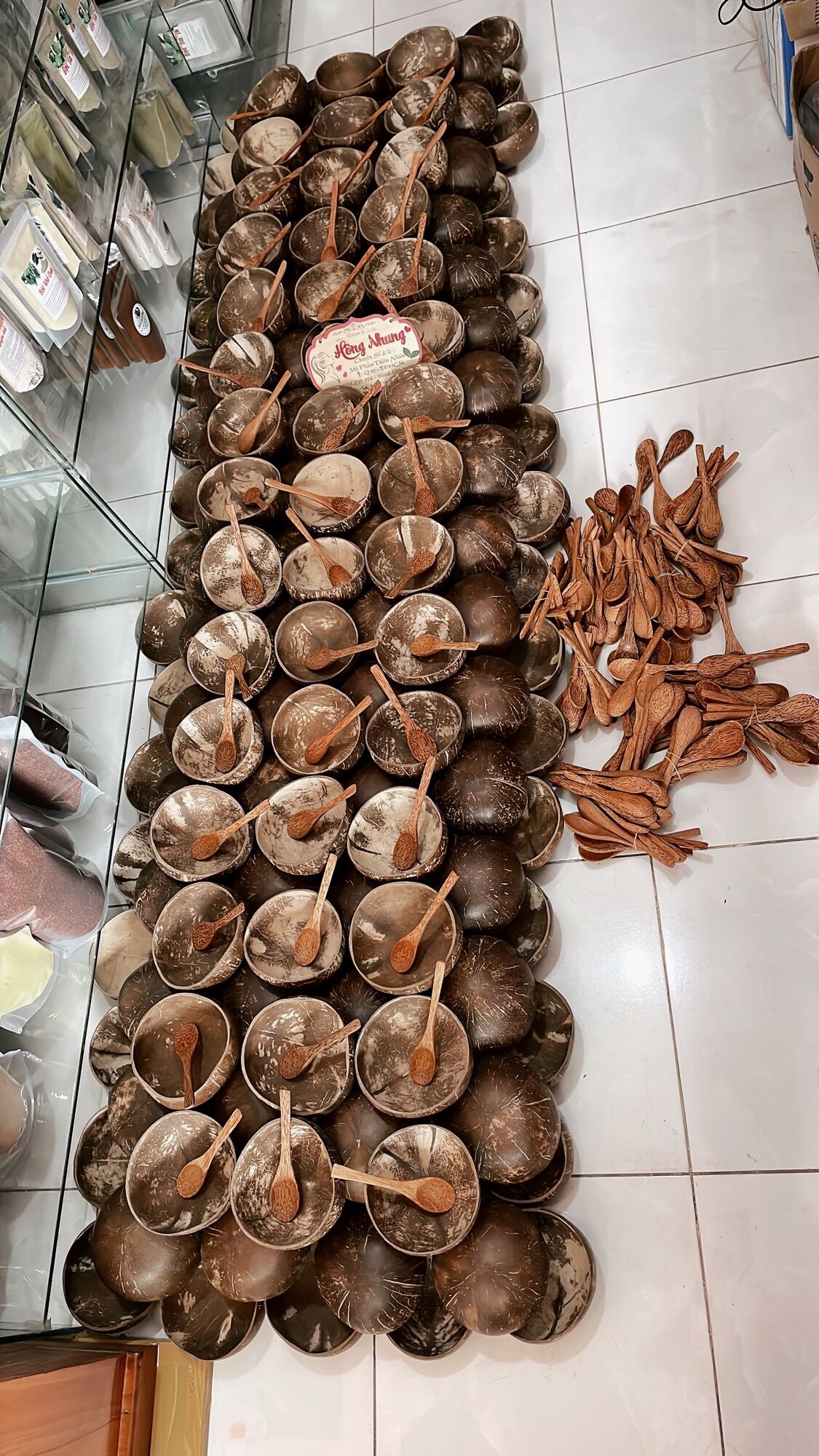 Combo chén gáo dừa + muỗng dừa