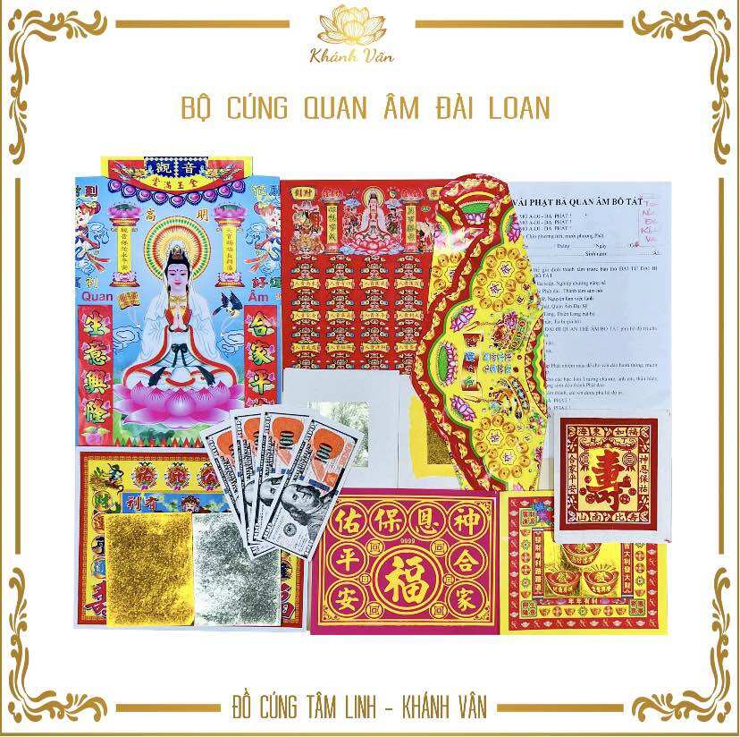 Giấy Cúng Quan Âm - Cúng Bà