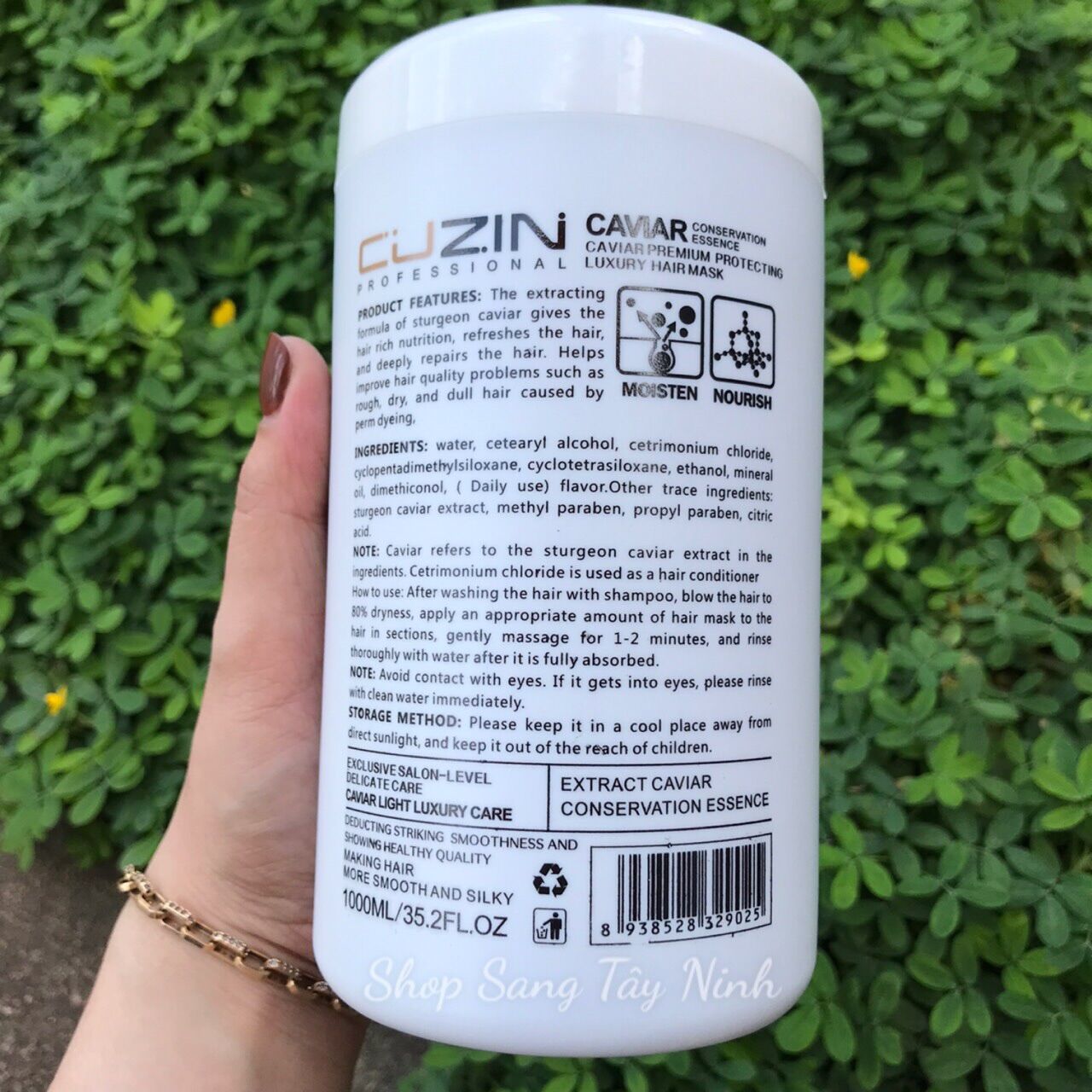 Kem ủ tóc hấp tóc Tảo Biển CUZIN 1000ML Dầu hấp Chăm sóc tóc siêu phẩm