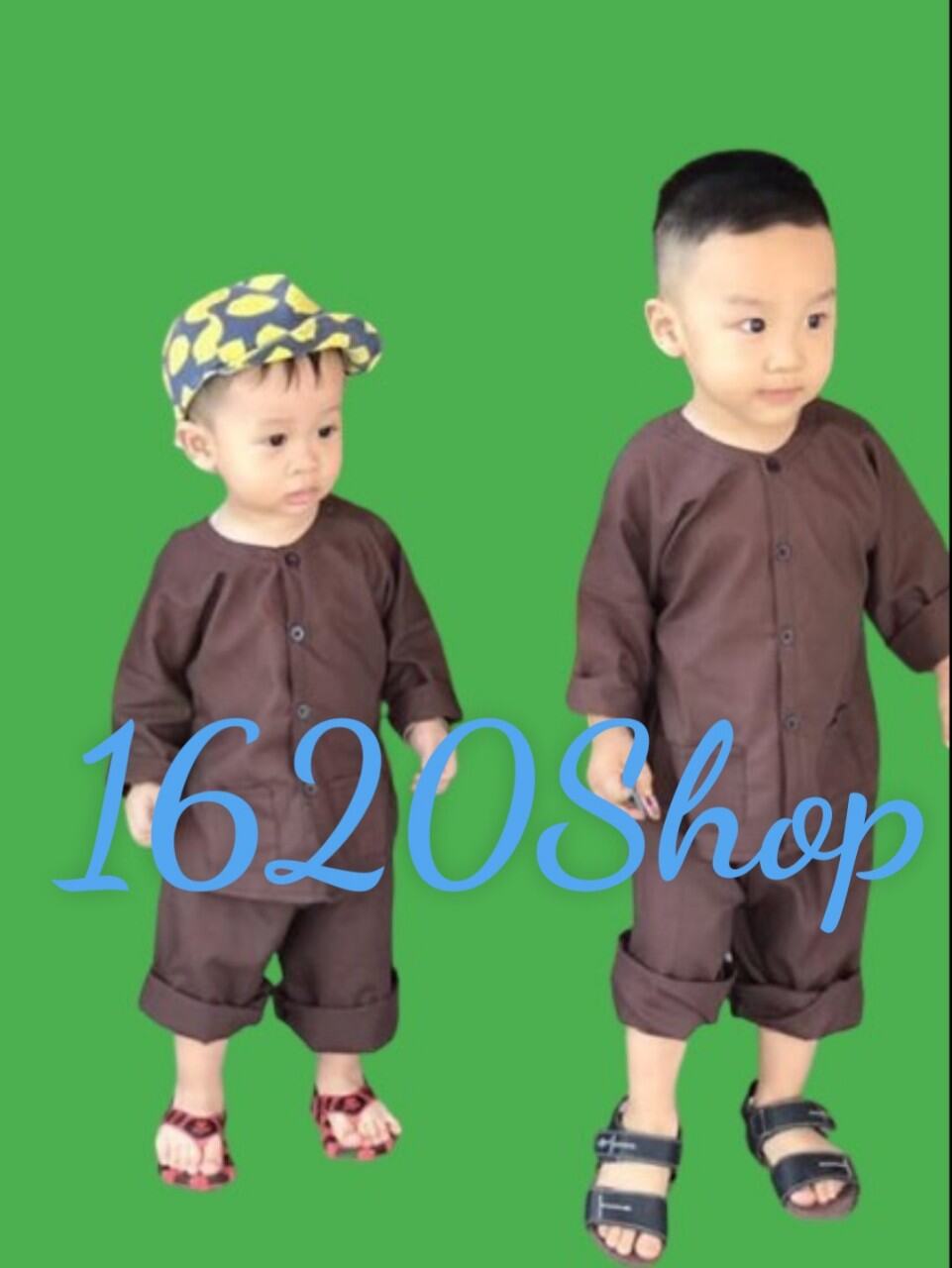 Bộ Bà Ba Nông Dân Cho Bé Trai Bé Gái Chất Kate Vải Mềm Thoáng Mát KHÔNG KÈM KHĂN