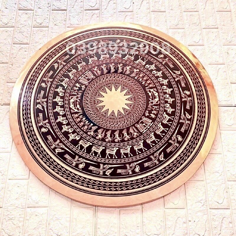 MẶT TRỐNG ĐỒNG ĐỎ 80cm nặng 5.8kg chất liệu bằng đồng đỏ 💯