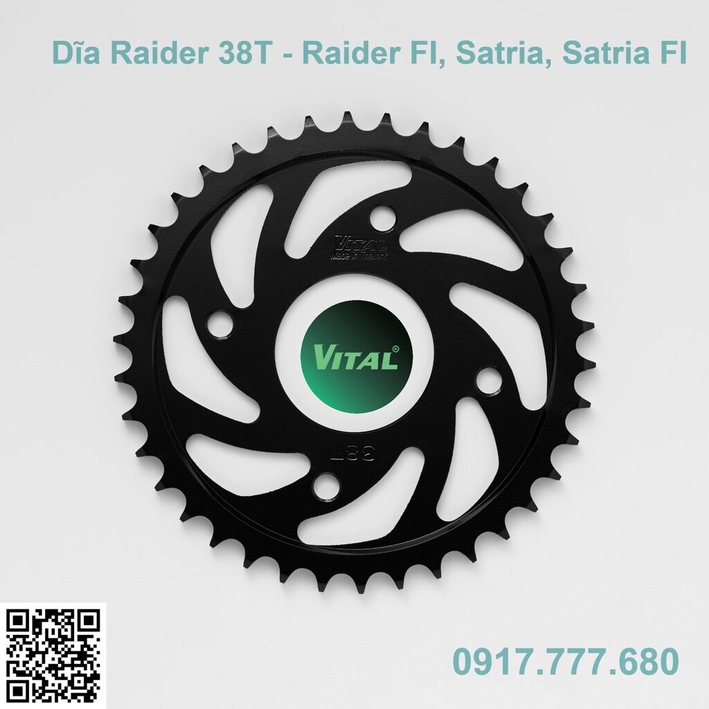 Dĩa tải raider / satria size 34/36/37/38/39/40/41/42/43/44 /45 chính hãng vital thái lan