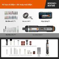 Worx | Máy Vặn Vít Không Dây Pin Lithium Ion Thiết Kế Nhỏ Gọn Nhẹ Dùng Cho Sửa Chữa Gia Đình Lắp Ráp Nội Thất Công Cụ Điện Tử