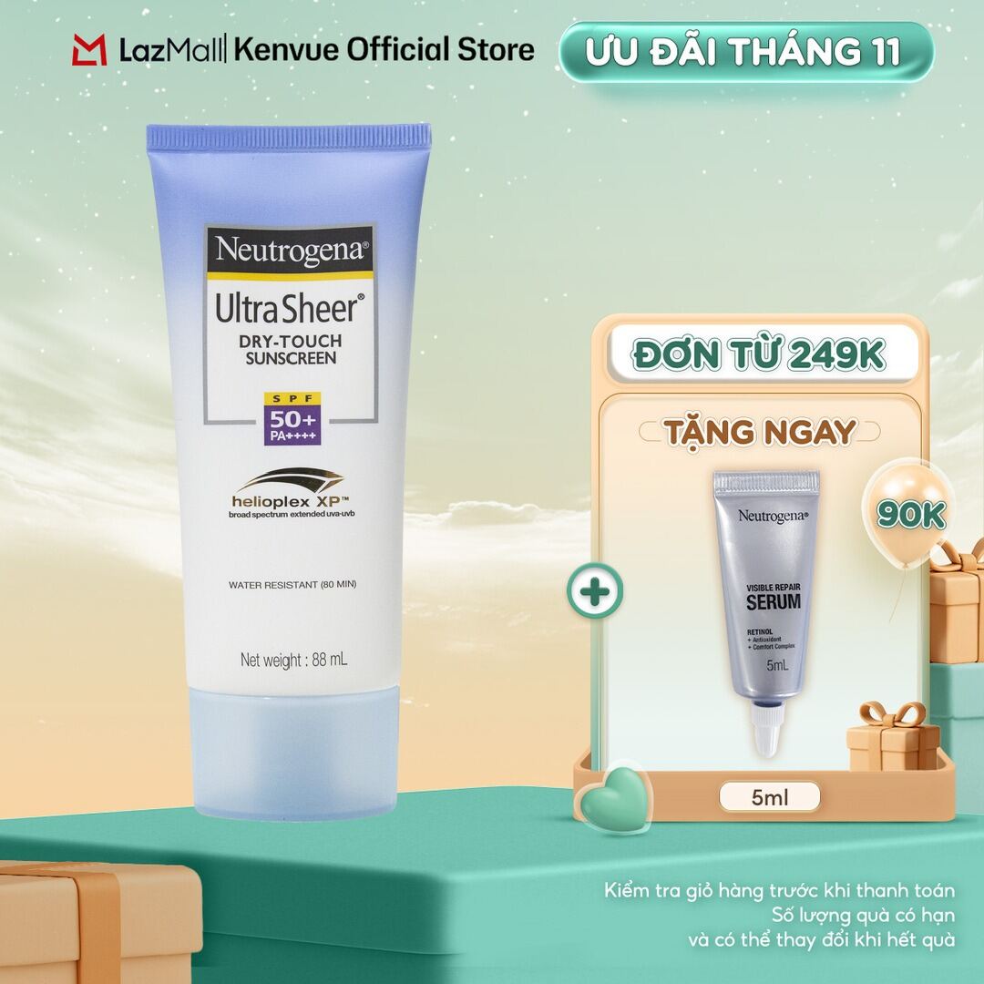 Kem chống nắng Neutrogena U.S Dry Touch SPF 50 88ml