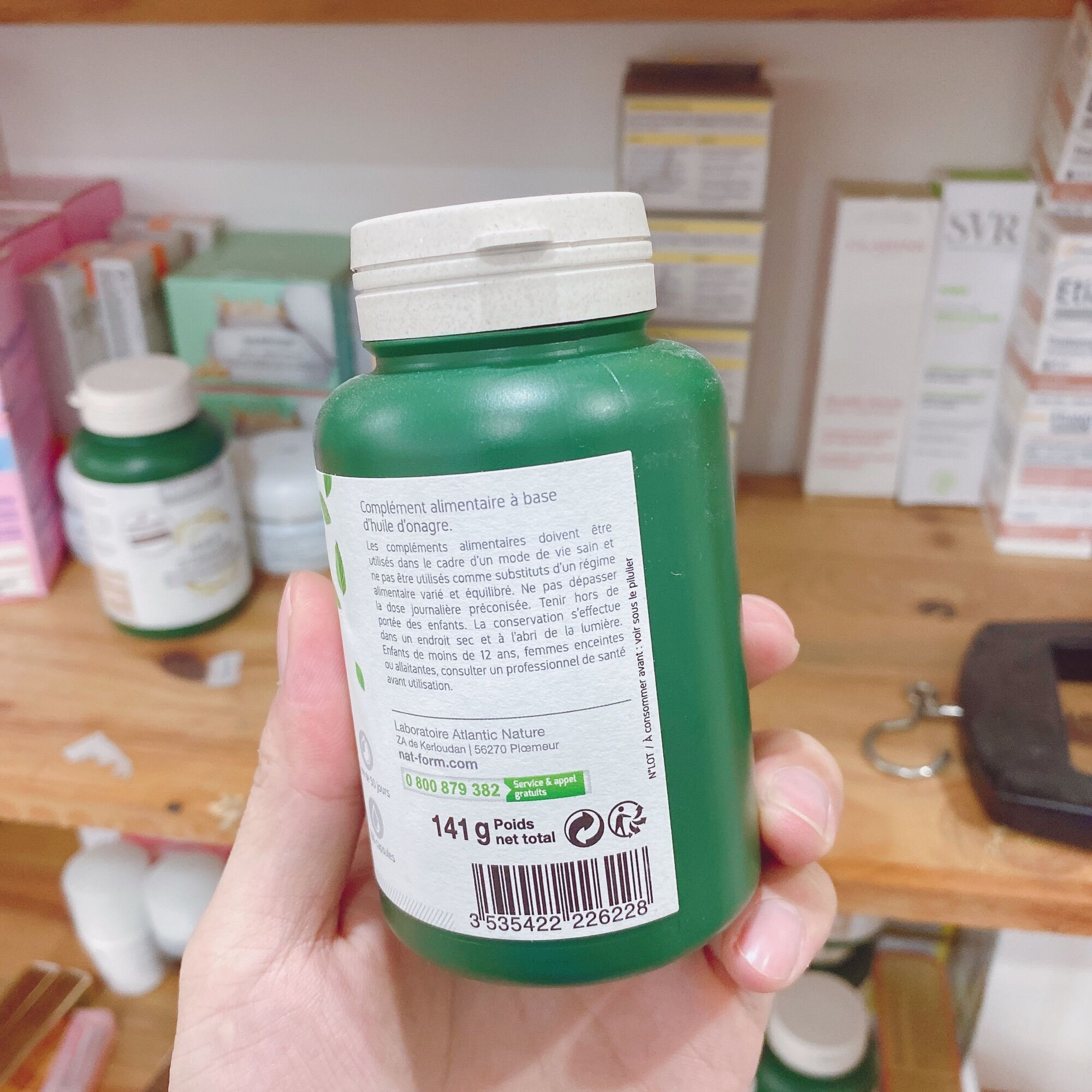 Dầu hoa anh thảo hữu cơ Nat&Form 200 viên