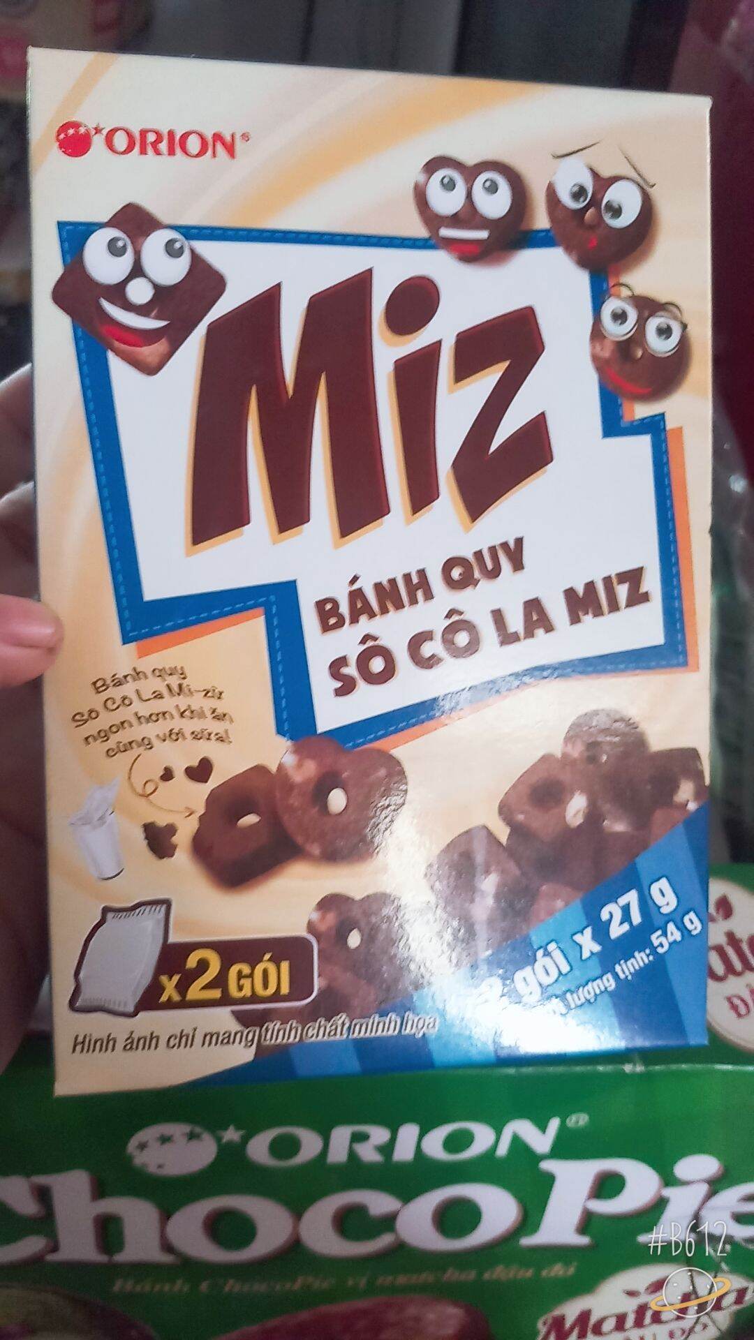 Bánh quy socola Miz hộp 54gr