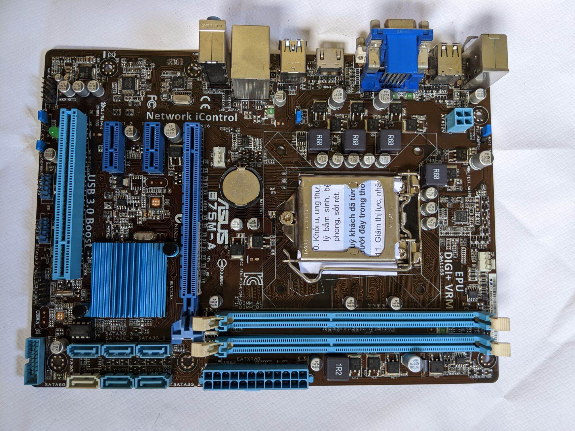 Main b75 sk1155  2khe ram các loại
