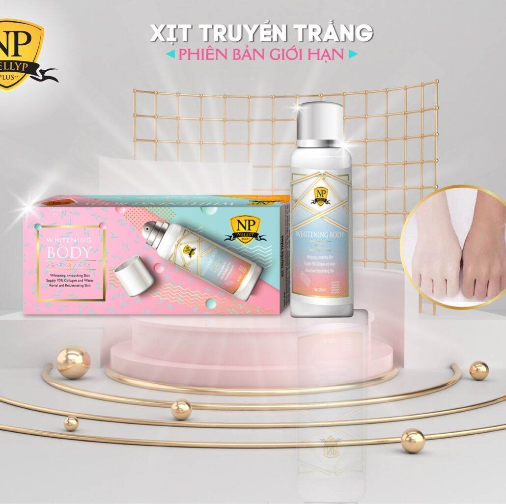 Xịt truyền trắng nellyp, xịt body trắng da chống nắng