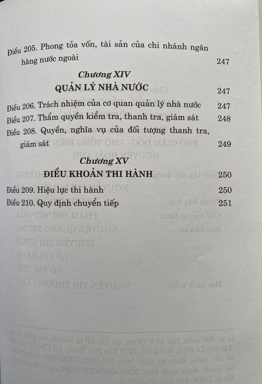 Luật Các Tổ Chức Tín Dụng
