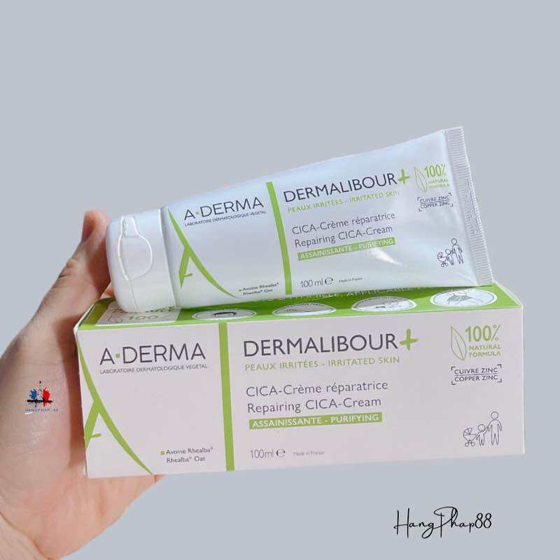 Kem Dưỡng phục hồi da Aderma DERMALIBOUR + CICA-Sanitizing Repairing Cream