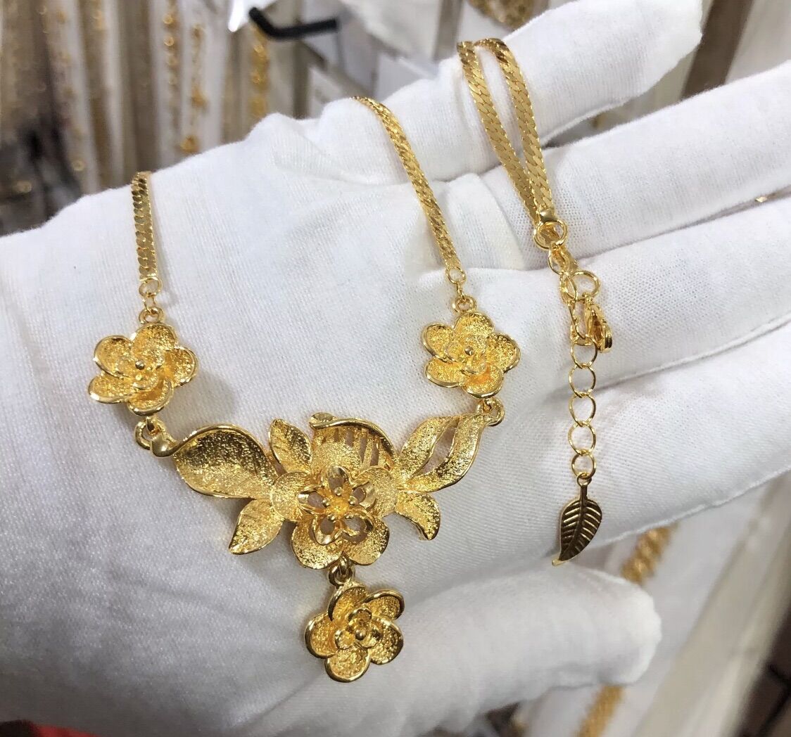 Dây chuyền cưới mạ vàng 24k mẫu mới về