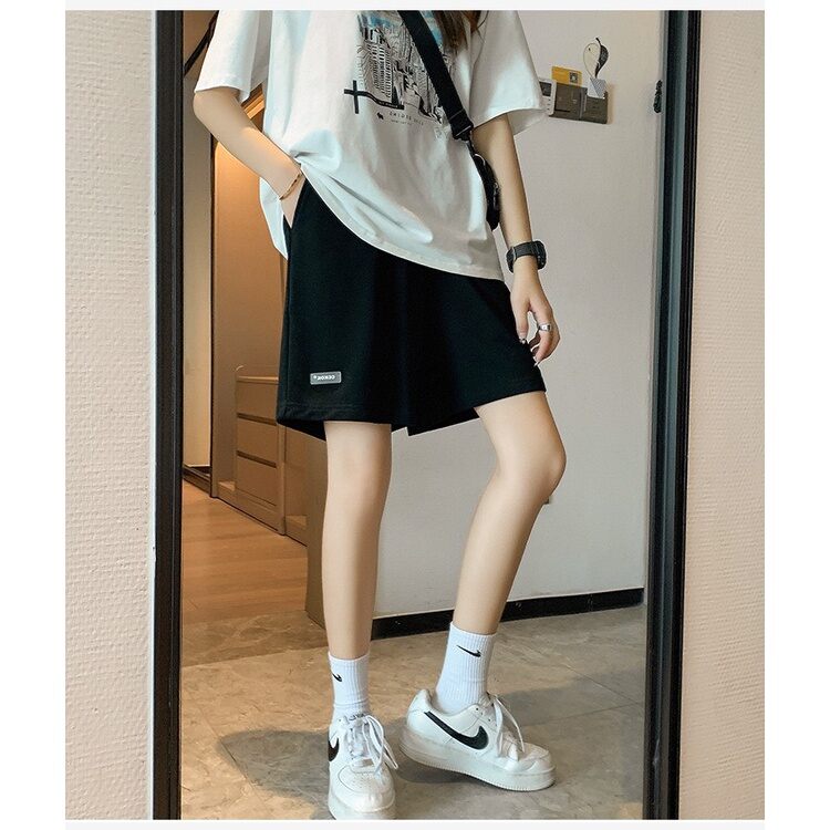 Quần đùi unisex logo pu_ma basic cạp chun co dãn có bigsize 100kg-  n/đ
