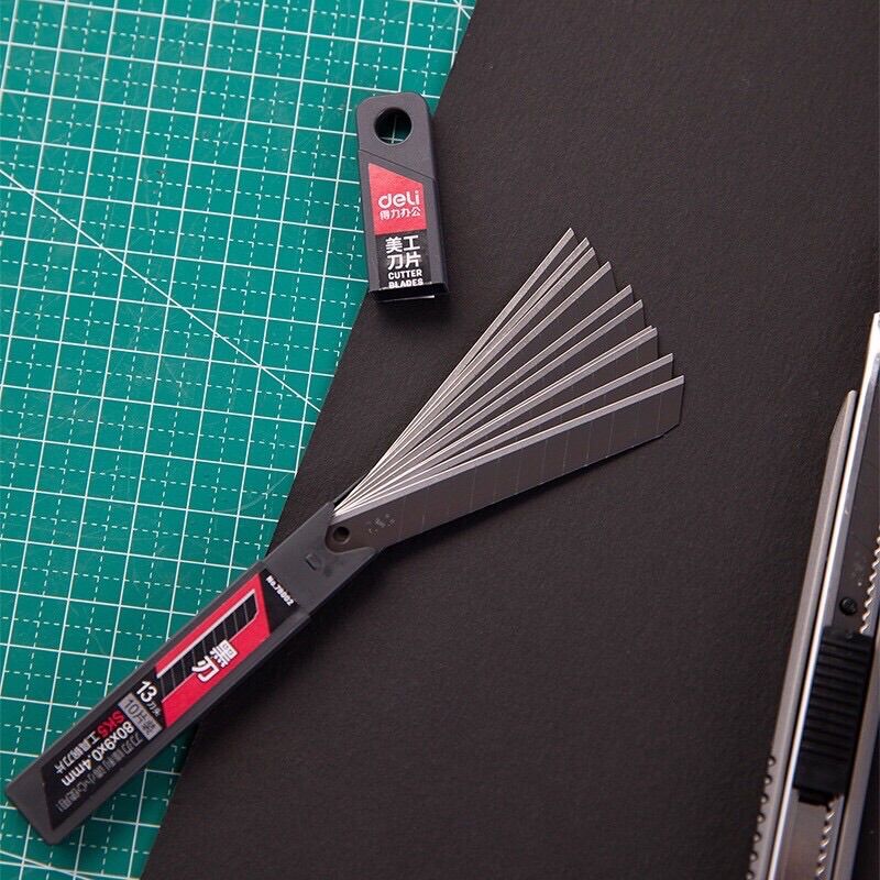 Lưỡi dao trổ rọc giấy deli 9mm