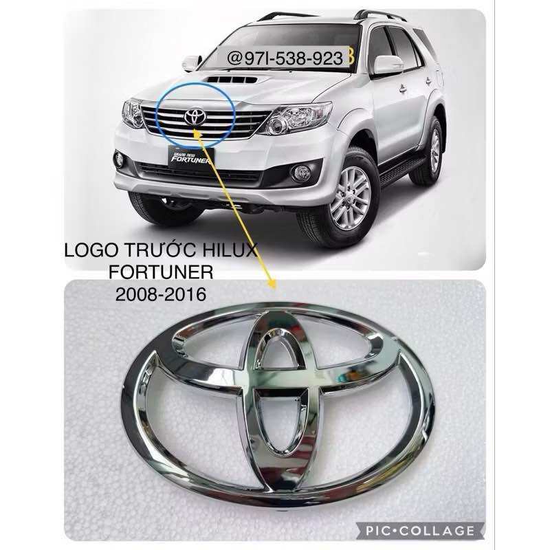 LOGO TRƯỚC ĐẦU XE TOYOTA FORTUNER HILUX 2008-2016 kích thước 17*11,7cm 75311-0K040 kèm ảnh thật