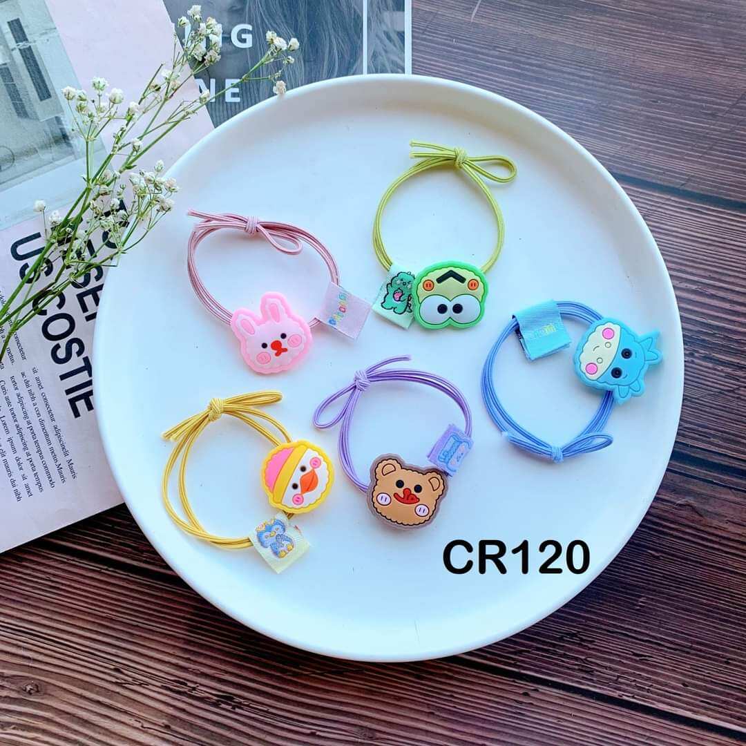 Dây Cột Tóc Gắn Charm Phong Cách Hàn Quốc