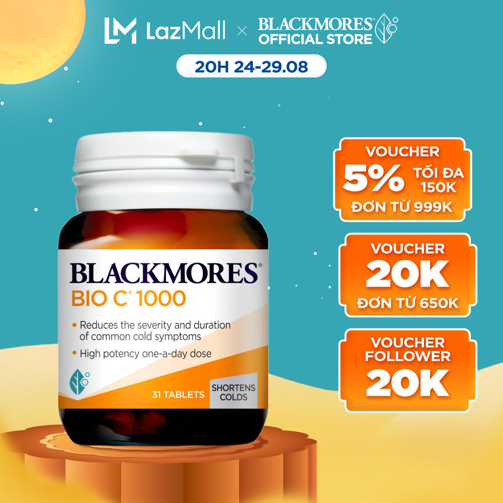 Viên uống bổ sung vitamin c blackmores bio c 1000mg lọ 31 viên