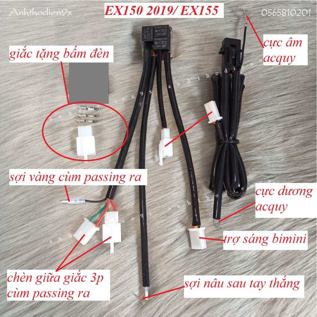 Mạch auto pasing l4x tích hợp nút pasing zin của xe ex150 2019-155vva